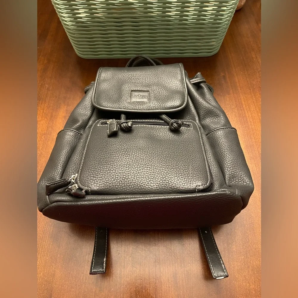 TOTES Mini Faux Leather Backpack